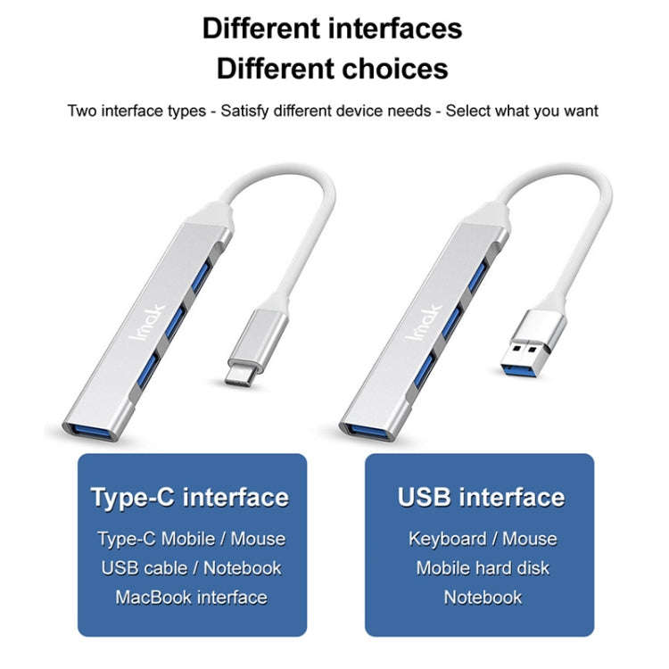 imak 4 in 1 Multifunctional Docking Station HUB, Interface:USB(Grey)