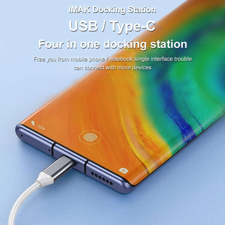 imak 4 in 1 Multifunctional Docking Station HUB, Interface:USB(Grey)