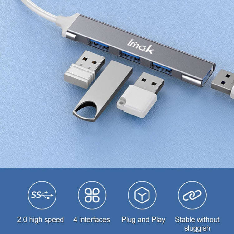 imak 4 in 1 Multifunctional Docking Station HUB, Interface:USB(Grey)