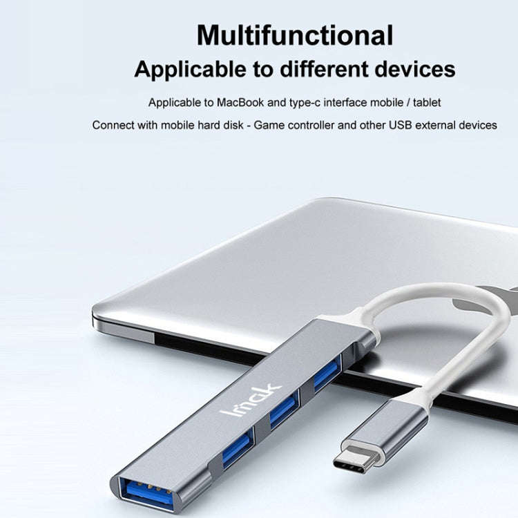 imak 4 in 1 Multifunctional Docking Station HUB, Interface:USB(Grey)