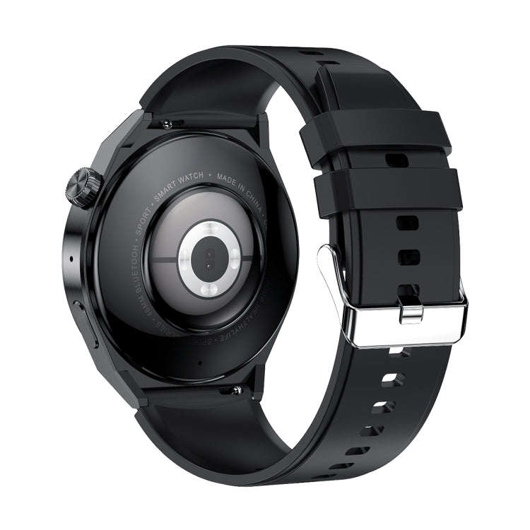 Ochstin 5HK46P 1.36 inch Round Screen Silicone Strap Smart Watch with Bluetooth Call Function(Bla...
