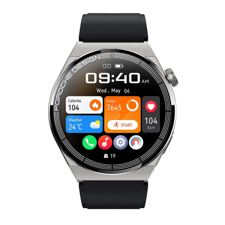 Ochstin 5HK46P 1.36 inch Round Screen Silicone Strap Smart Watch with Bluetooth Call Function(Sil...
