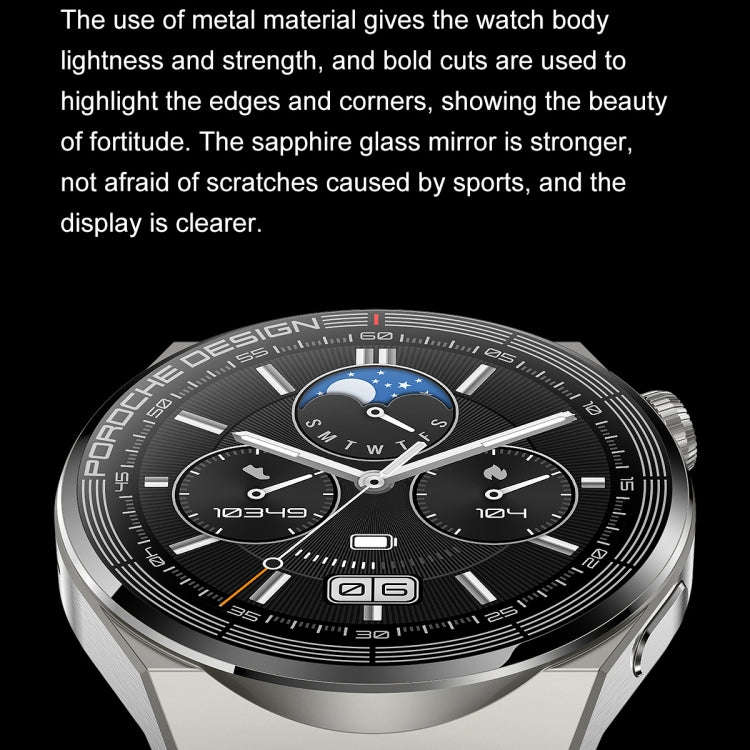 Ochstin 5HK46P 1.36 inch Round Screen Silicone Strap Smart Watch with Bluetooth Call Function(Bla...