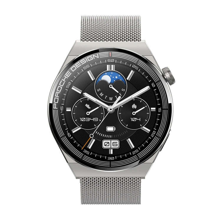 Ochstin 5HK46P 1.36 inch Round Screen Steel Strap Smart Watch with Bluetooth Call Function(Silver)