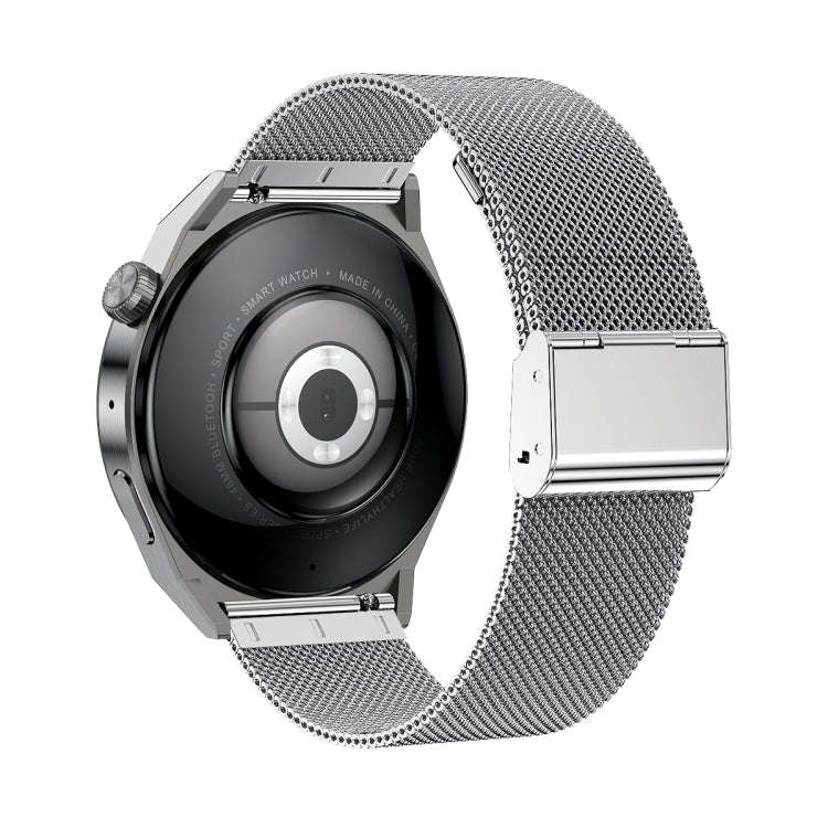 Ochstin 5HK46P 1.36 inch Round Screen Steel Strap Smart Watch with Bluetooth Call Function(Silver)