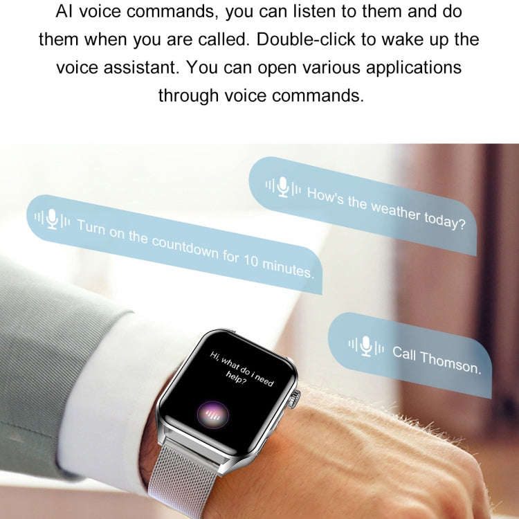 Ochstin 5HK28 1.78 inch Square Screen Silicone Strap Smart Watch Supports Bluetooth Call Function...