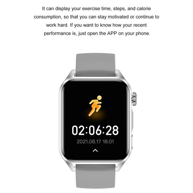 Ochstin 5HK28 1.78 inch Square Screen Steel Strap Smart Watch Supports Bluetooth Call Function/Bl...