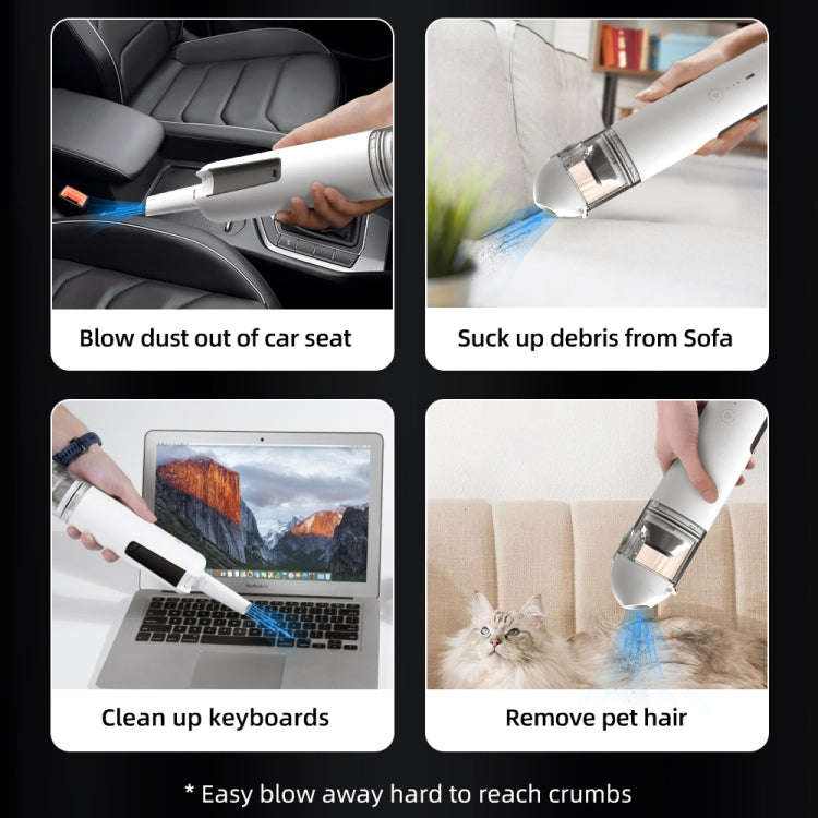 F35 15000Pa Cordless Handheld Car Vacuum Cleaner(Black)