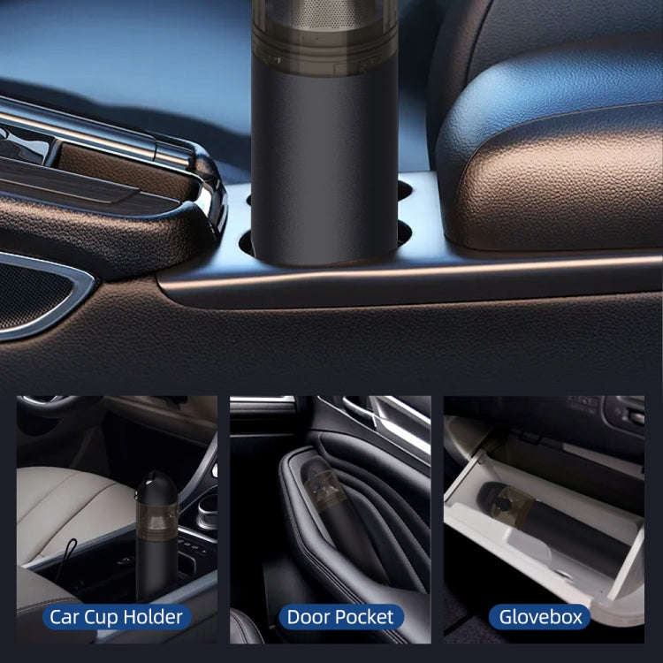 F35 15000Pa Cordless Handheld Car Vacuum Cleaner(Black)