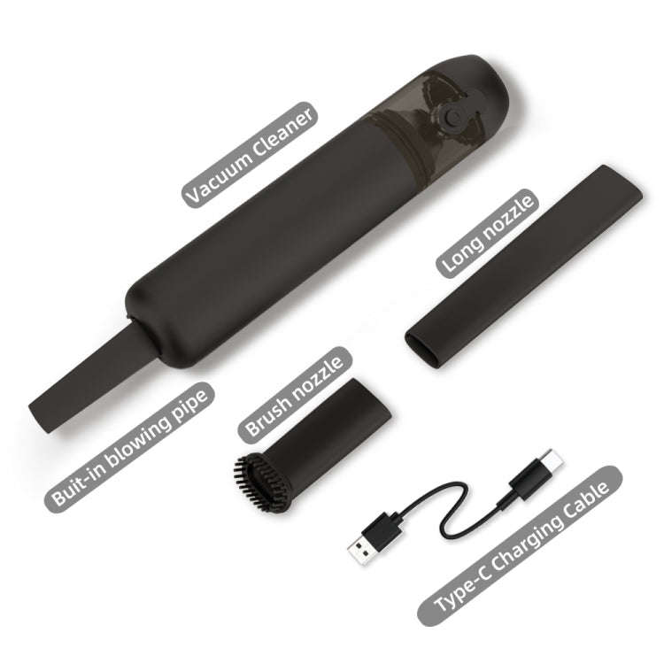 F35 15000Pa Cordless Handheld Car Vacuum Cleaner(Black)