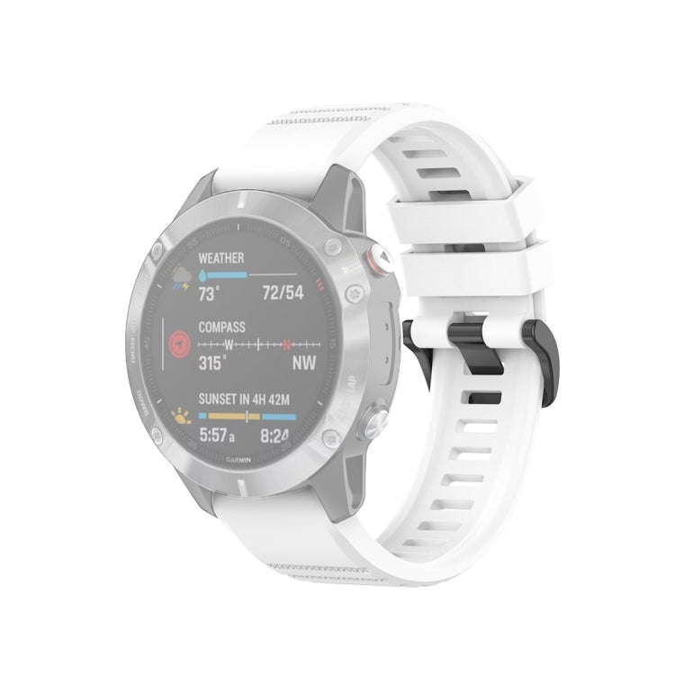 For Garmin Fenix 6 22mm Quick Release Official Texture Wrist Strap Watchband with Plastic Button(...