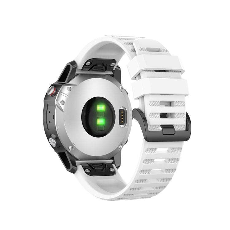 For Garmin Fenix 6 22mm Quick Release Official Texture Wrist Strap Watchband with Plastic Button(...