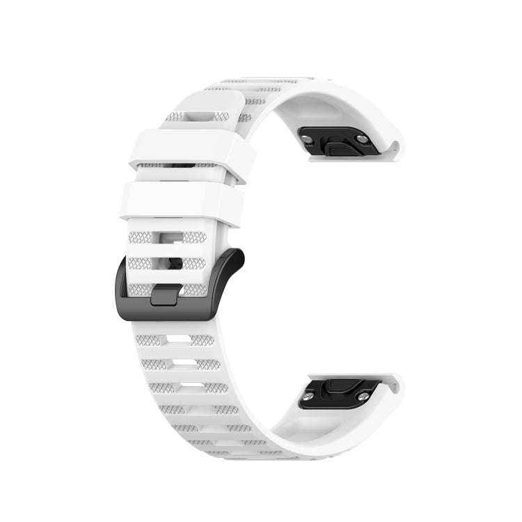 For Garmin Fenix 6 22mm Quick Release Official Texture Wrist Strap Watchband with Plastic Button(...