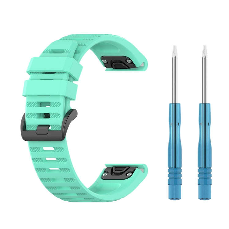 For Garmin Fenix 6 22mm Quick Release Official Texture Wrist Strap Watchband with Plastic Button(...