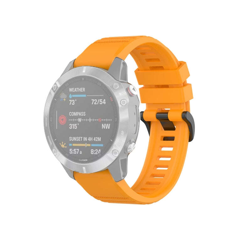 For Garmin Fenix 6 22mm Quick Release Official Texture Wrist Strap Watchband with Plastic Button(...