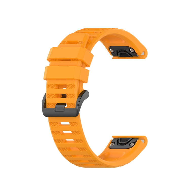 For Garmin Fenix 6 22mm Quick Release Official Texture Wrist Strap Watchband with Plastic Button(...