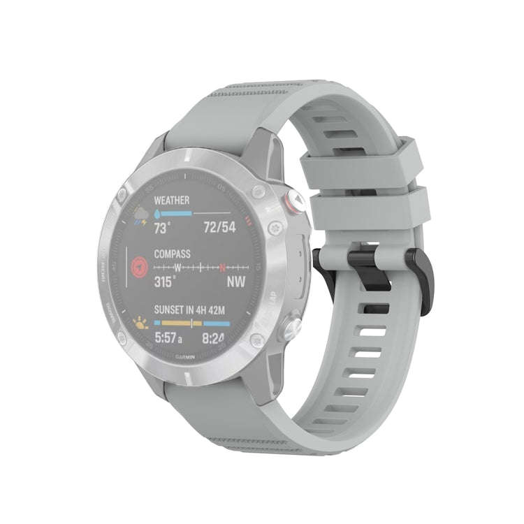 For Garmin Fenix 6 22mm Quick Release Official Texture Wrist Strap Watchband with Plastic Button(...