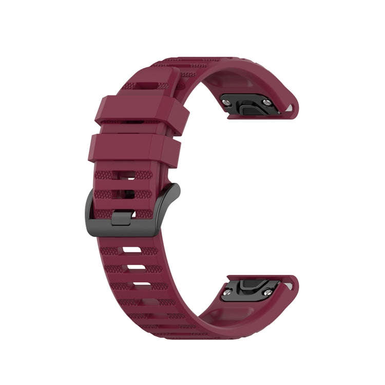 For Garmin Fenix 6 22mm Quick Release Official Texture Wrist Strap Watchband with Plastic Button(...