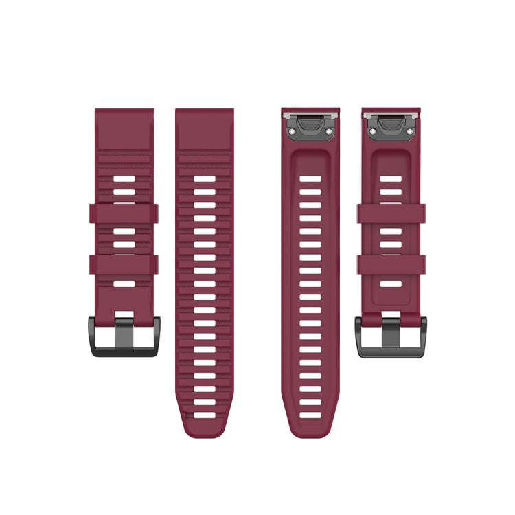 For Garmin Fenix 6 22mm Quick Release Official Texture Wrist Strap Watchband with Plastic Button(...