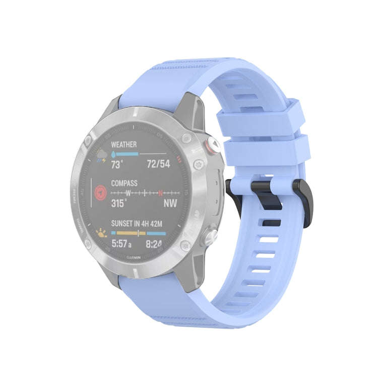 For Garmin Fenix 6 22mm Quick Release Official Texture Wrist Strap Watchband with Plastic Button(...