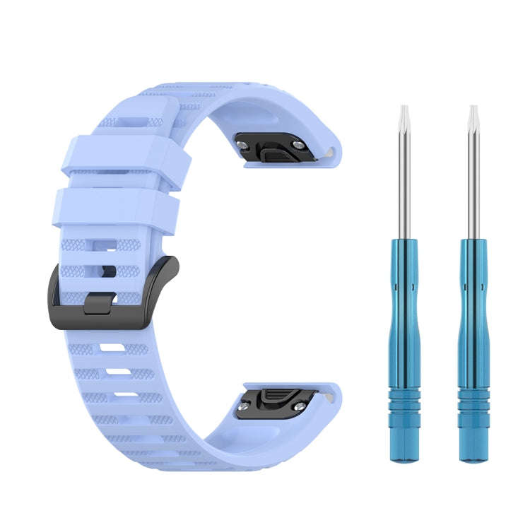 For Garmin Fenix 6 22mm Quick Release Official Texture Wrist Strap Watchband with Plastic Button(...