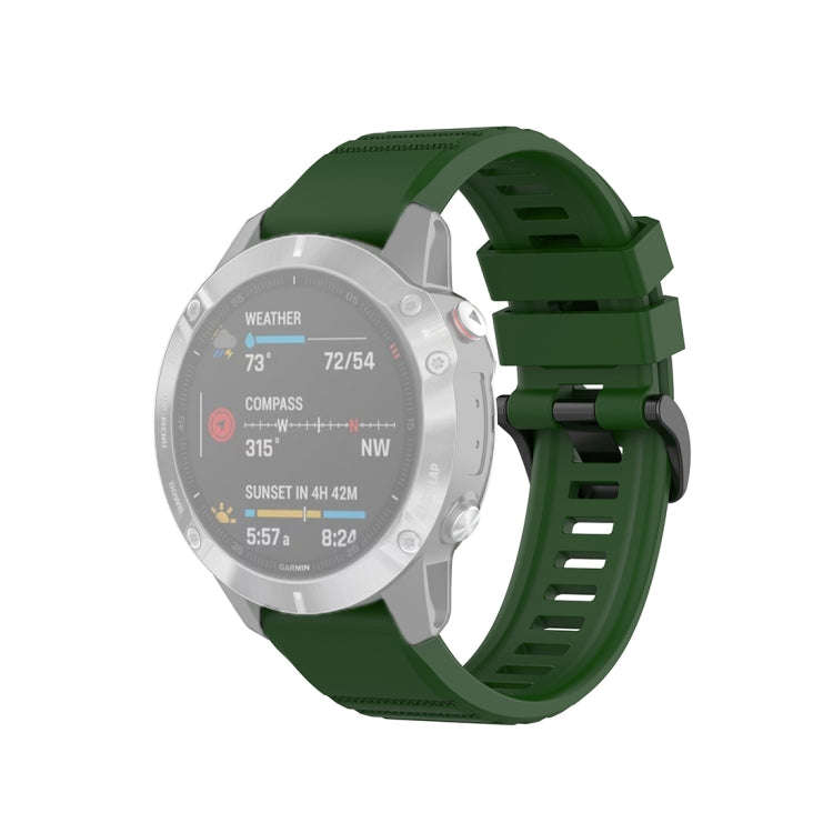 For Garmin Fenix 6 22mm Quick Release Official Texture Wrist Strap Watchband with Plastic Button(...