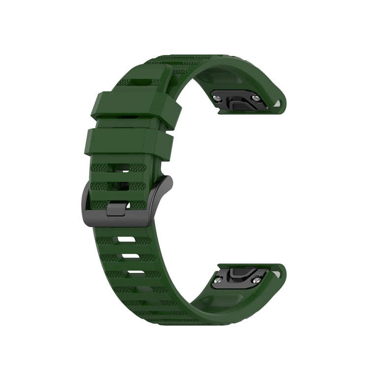 For Garmin Fenix 6 22mm Quick Release Official Texture Wrist Strap Watchband with Plastic Button(...