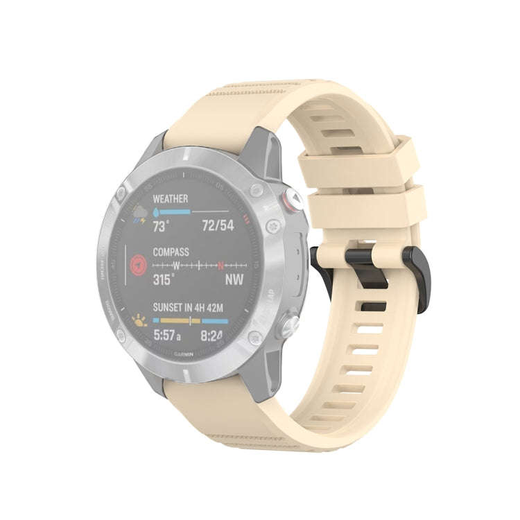 For Garmin Fenix 6 22mm Quick Release Official Texture Wrist Strap Watchband with Plastic Button(...