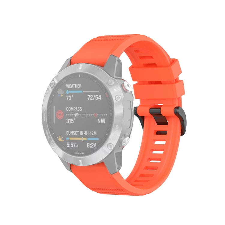 For Garmin Fenix 6 22mm Quick Release Official Texture Wrist Strap Watchband with Plastic Button(...