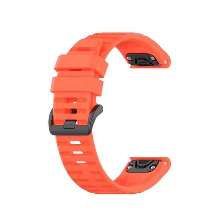 For Garmin Fenix 6 22mm Quick Release Official Texture Wrist Strap Watchband with Plastic Button(...