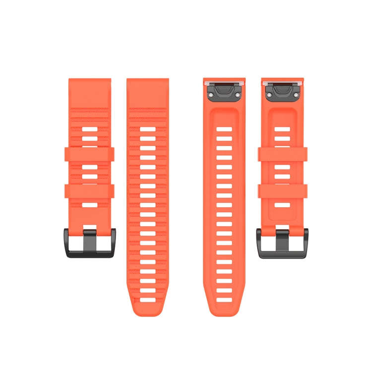 For Garmin Fenix 6 22mm Quick Release Official Texture Wrist Strap Watchband with Plastic Button(...