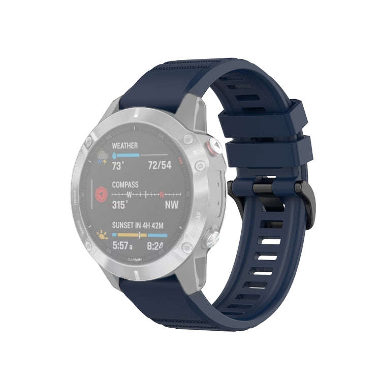 For Garmin Fenix 6 22mm Quick Release Official Texture Wrist Strap Watchband with Plastic Button(...