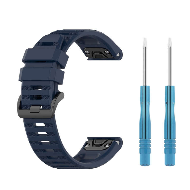 For Garmin Fenix 6 22mm Quick Release Official Texture Wrist Strap Watchband with Plastic Button(...
