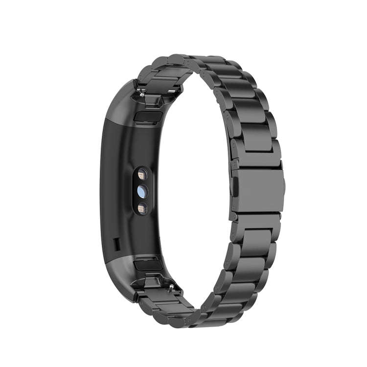 For Huawei Band 4 Pro (TER-B29S) / Band 3 Pro (TER-B29) / Band 3 (TER-B09) Three Beads Steel Wris...
