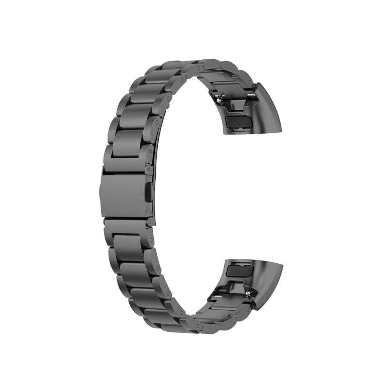 For Huawei Band 4 Pro (TER-B29S) / Band 3 Pro (TER-B29) / Band 3 (TER-B09) Three Beads Steel Wris...