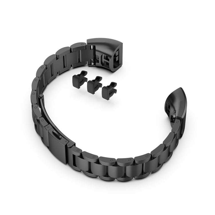 For Huawei Band 4 Pro (TER-B29S) / Band 3 Pro (TER-B29) / Band 3 (TER-B09) Three Beads Steel Wris...