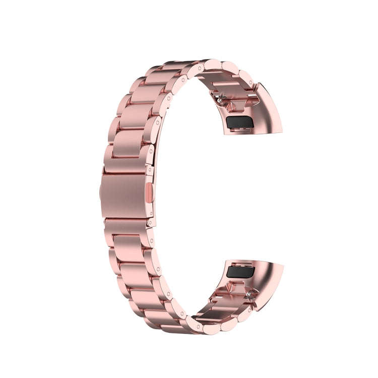 For Huawei Band 4 Pro (TER-B29S) / Band 3 Pro (TER-B29) / Band 3 (TER-B09) Three Beads Steel Wris...