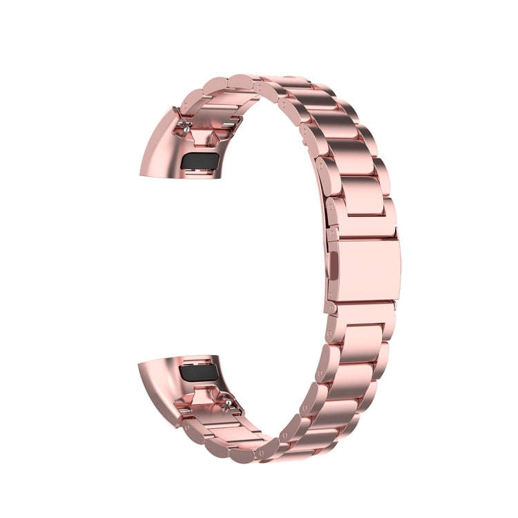 For Huawei Band 4 Pro (TER-B29S) / Band 3 Pro (TER-B29) / Band 3 (TER-B09) Three Beads Steel Wris...