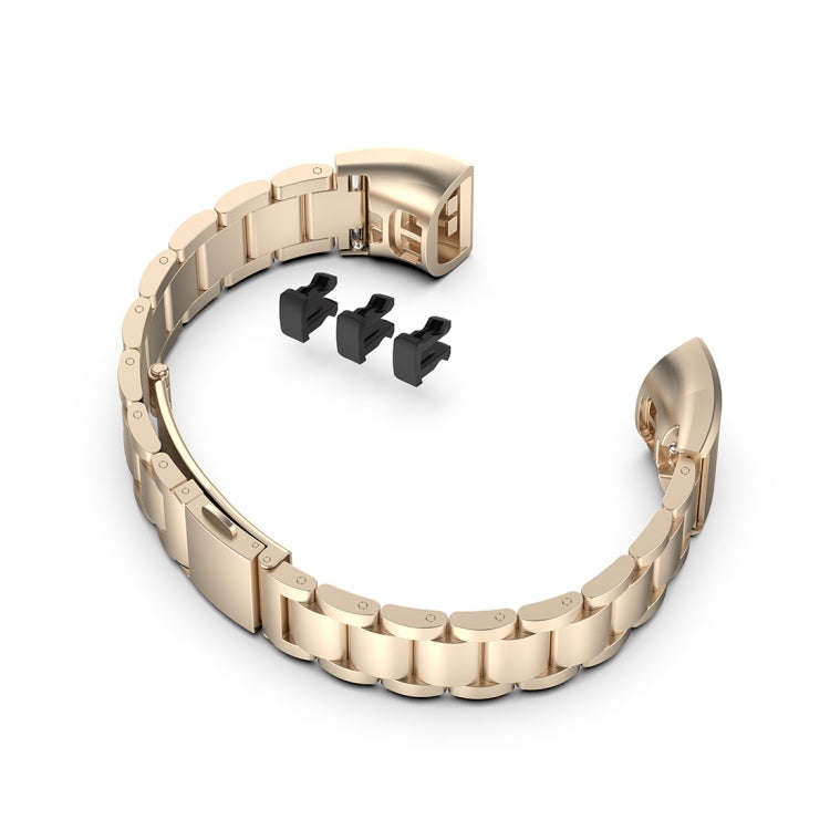 For Huawei Band 4 Pro (TER-B29S) / Band 3 Pro (TER-B29) / Band 3 (TER-B09) Three Beads Steel Wris...