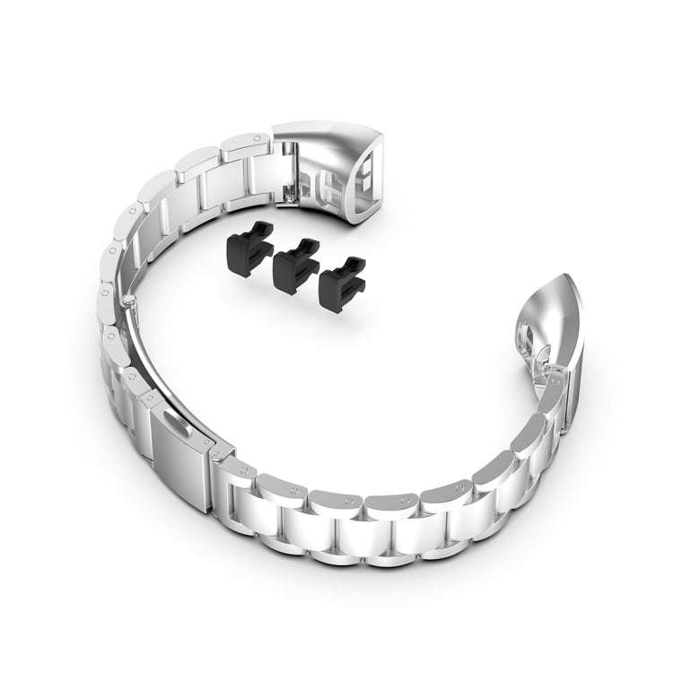 For Huawei Band 4 Pro (TER-B29S) / Band 3 Pro (TER-B29) / Band 3 (TER-B09) Three Beads Steel Wris...