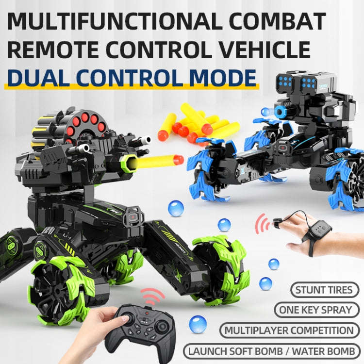 DM-518 Four-wheel Battle Blooming Tire Spray Remote Control Car, Specification:Single Control Sof...