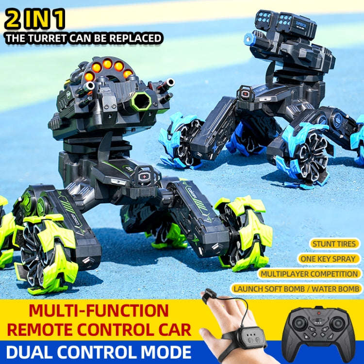 DM-518 Four-wheel Battle Blooming Tire Spray Remote Control Car, Specification:Single Control Sof...