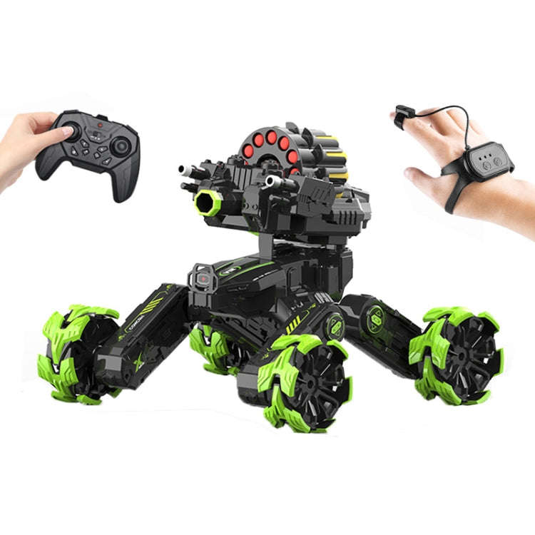 DM-518 Four-wheel Battle Blooming Tire Spray Remote Control Car, Specification:Dual Control Soft ...