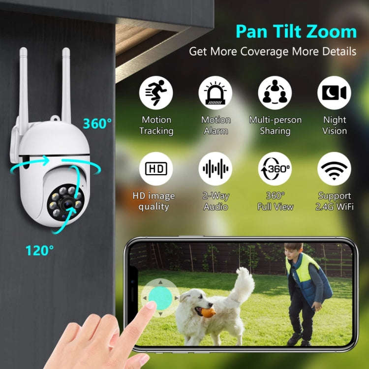 A7 1080P HD Wireless WiFi Smart Surveillance Camera Support Night Vision / Two Way Audio with 16G...