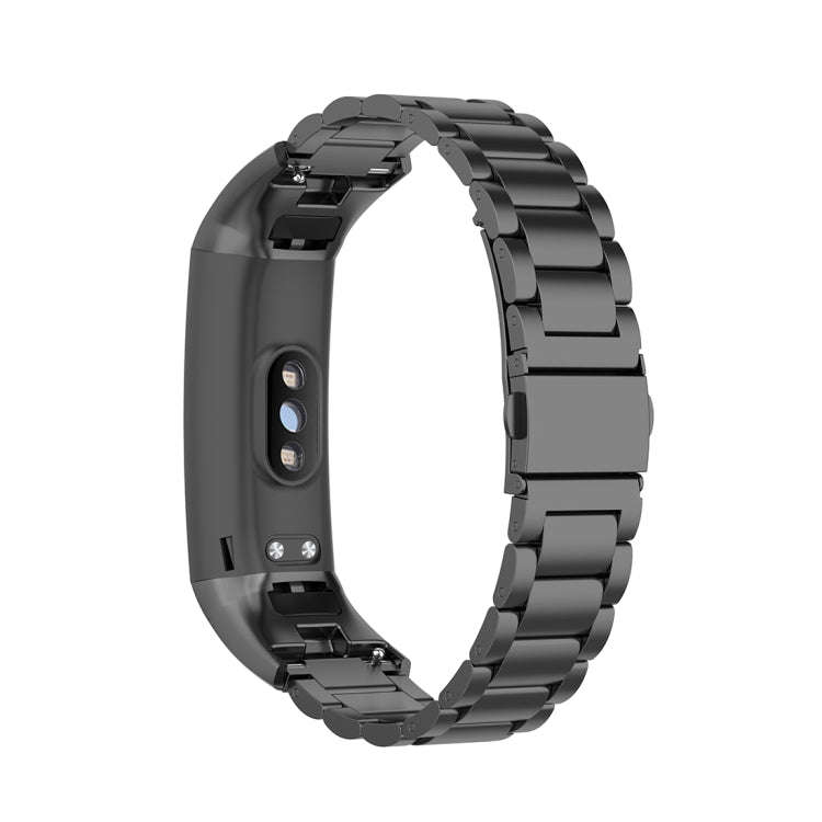 For Huawei Honor Band 4 (CRS-B19) / Honor Band 5 (CRS-B19S) Three Beads Steel Wrist Strap Watchba...