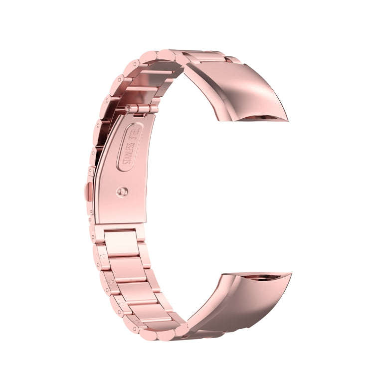 For Huawei Honor Band 4 (CRS-B19) / Honor Band 5 (CRS-B19S) Three Beads Steel Wrist Strap Watchba...