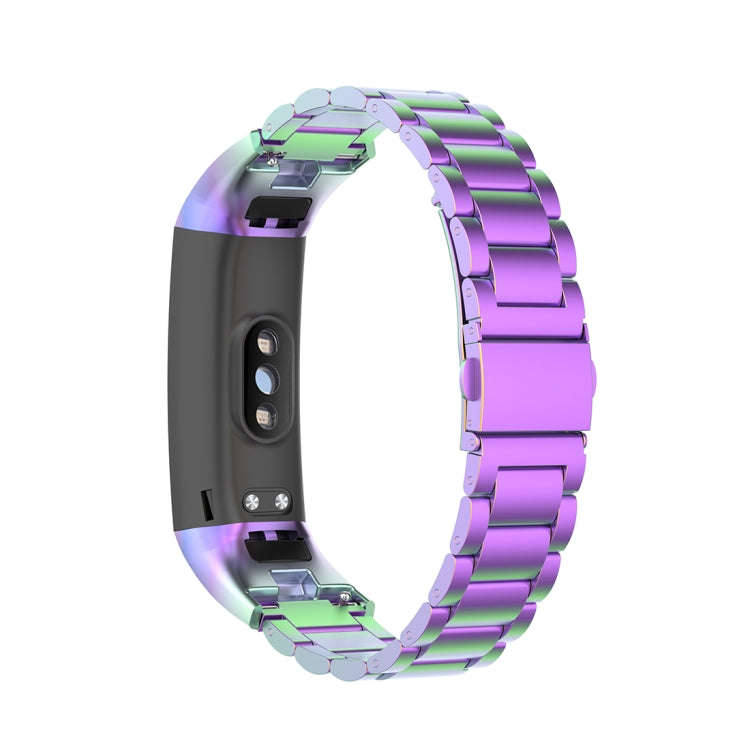 For Huawei Honor Band 4 (CRS-B19) / Honor Band 5 (CRS-B19S) Three Beads Steel Wrist Strap Watchba...