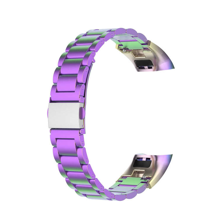 For Huawei Honor Band 4 (CRS-B19) / Honor Band 5 (CRS-B19S) Three Beads Steel Wrist Strap Watchba...