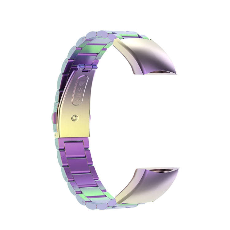 For Huawei Honor Band 4 (CRS-B19) / Honor Band 5 (CRS-B19S) Three Beads Steel Wrist Strap Watchba...