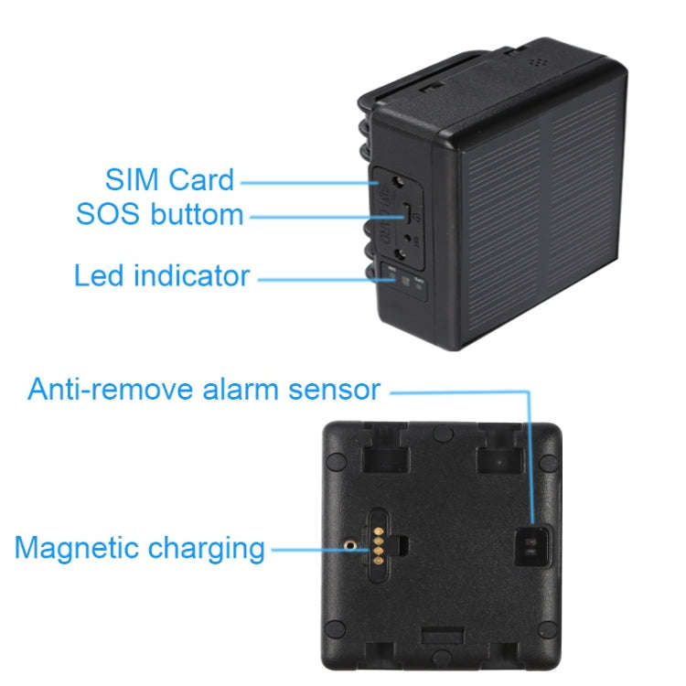 RF-V24 2G Solar GPS Tracking Locator Livestock Tracker with 2G Memory